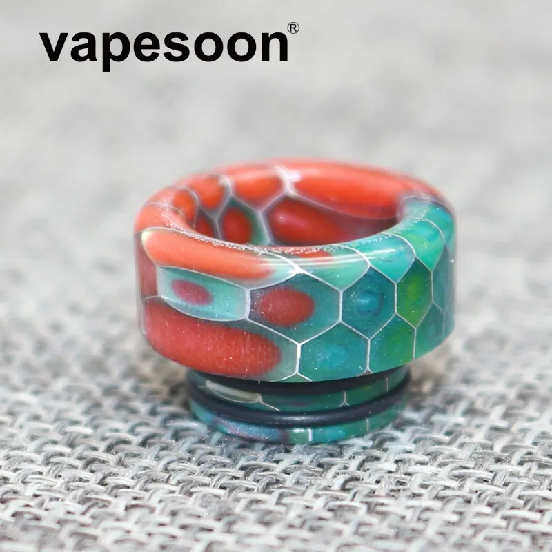 

Cobra Snake Skin Resin 810 Drip Tip with Anti-fried Oil Metal Net for e-Cigarette 810 Atomizer Vape Vaporizer Tank RTA