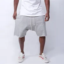 Высокие уличные мужские шорты хлопок Летние шорты Modis хип хоп Уличная Новая мода Soild короткие Бермудские острова Masculina
