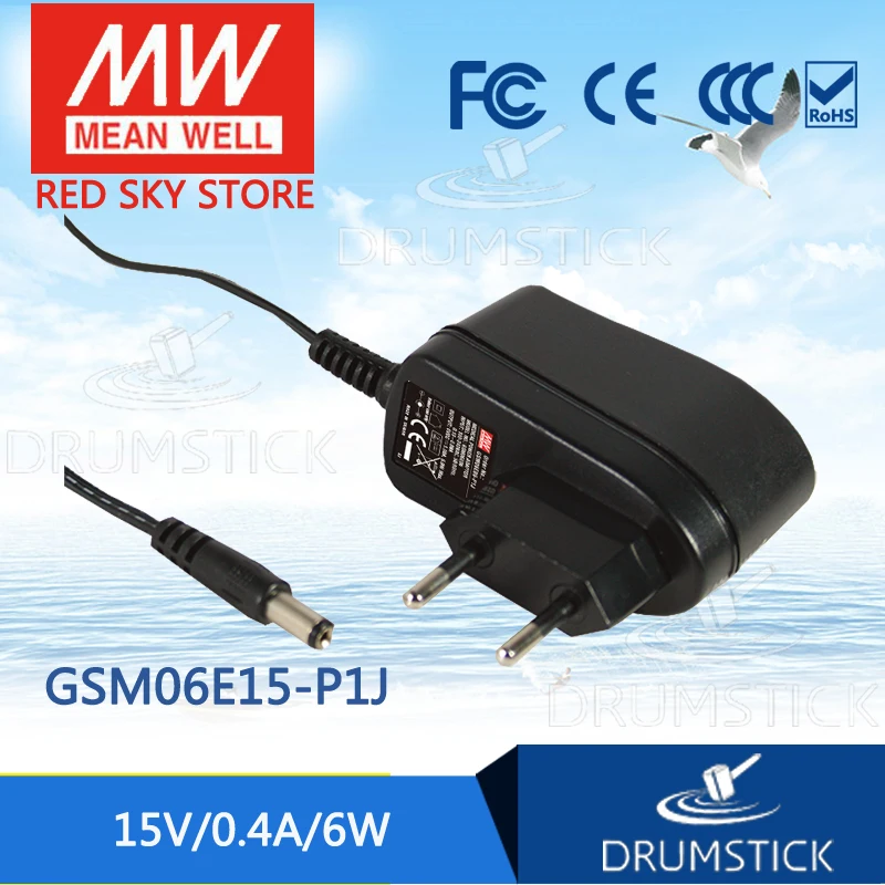 

Advantages MEAN WELL GSM06E15-P1J 15V 0.4A meanwell GSM06E 15V 6W AC-DC High Reliability Medical Adaptor