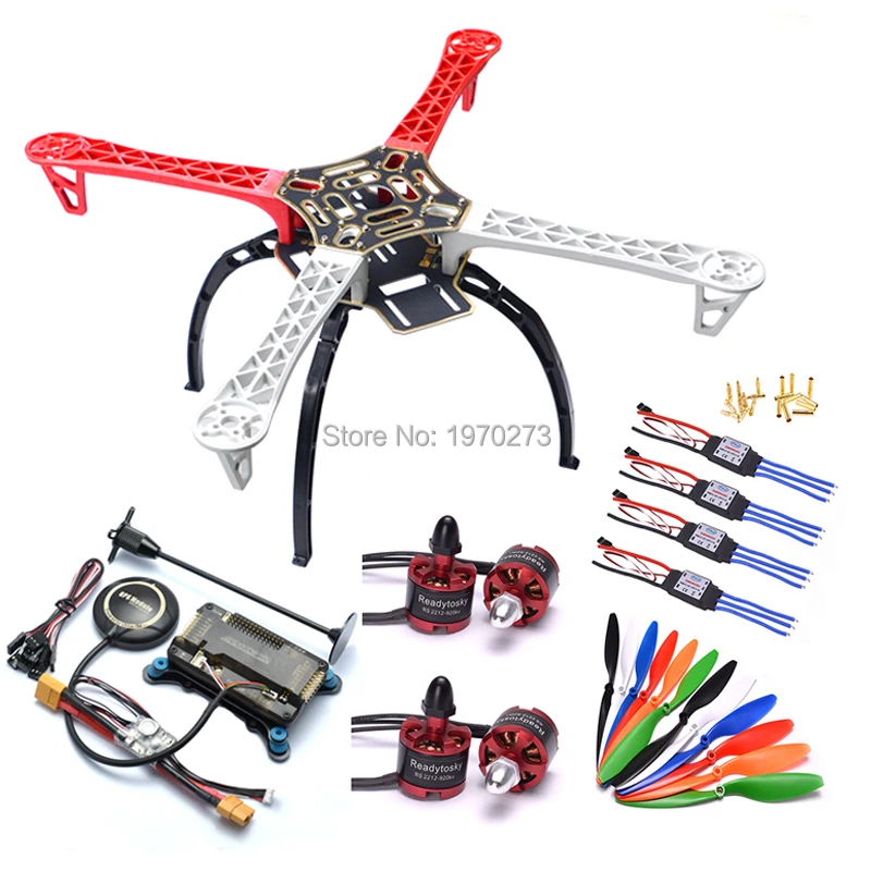 F450 450 Quadcopter MultiCopter Рамка комплект APM 2,8 Вт/амортизатор 7 м gps Мощность модуля 2212 двигателя 30A simonk ESC