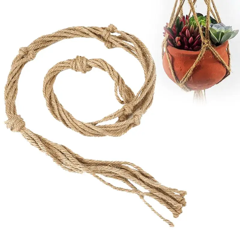 770mm Pot Hanging Rope Hemp Ropes Macrame Plant Flower Pot Hanging