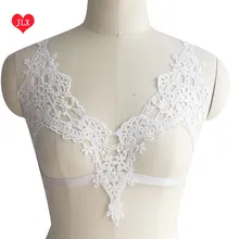 Женский белый кружевной бюстгальтер-клетка для тату от Romantik кутюр, ремни на бретельках, эполеты, бурлеск, Готический сексуальный пояс на бретельках