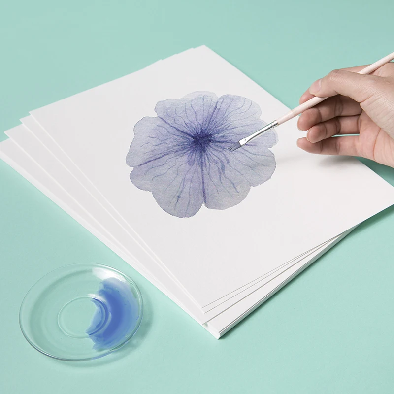 

A4 German imports of watercolor paper high-quality hand-painted gouache painting light color painting dedicated graffiti paper