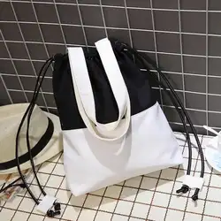Aelicy сумка для женщин Мода 2019 г. хит цвет холст сумка на шнурке повседневное рюкзак mochila feminina mochila masculina
