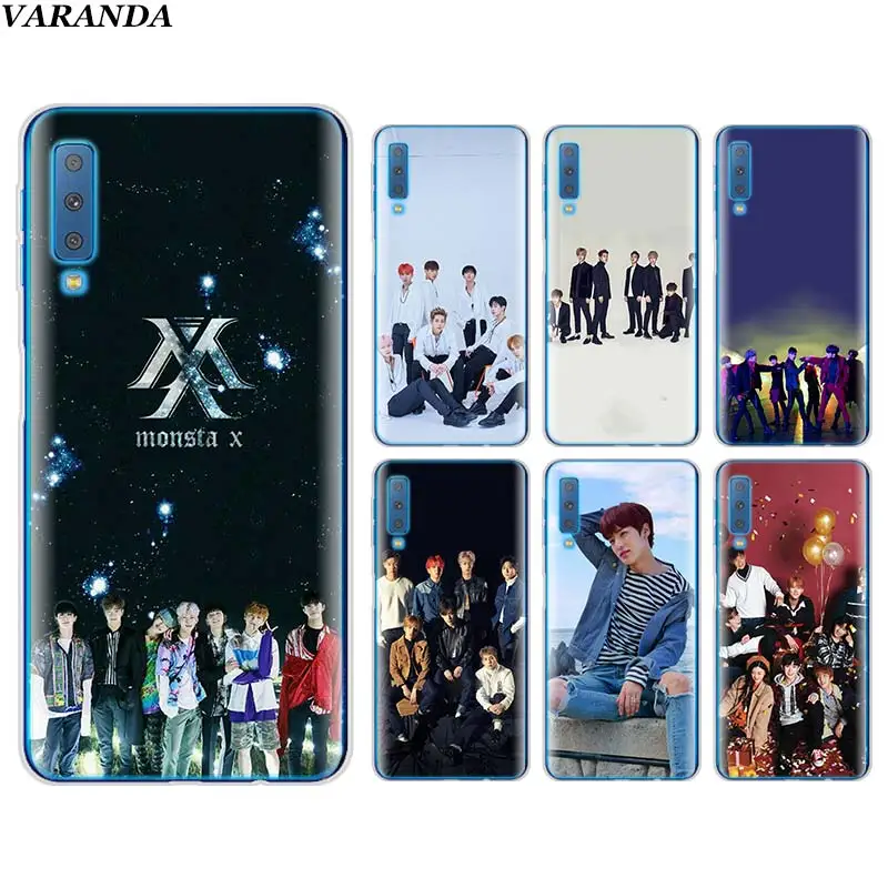

Monsta X KPOP Boy Group Silicone Phone case for Samsung Galaxy A7 A6 A8+Plus A9 2018 S10 Plus S10e M20 M30 TPU Soft case
