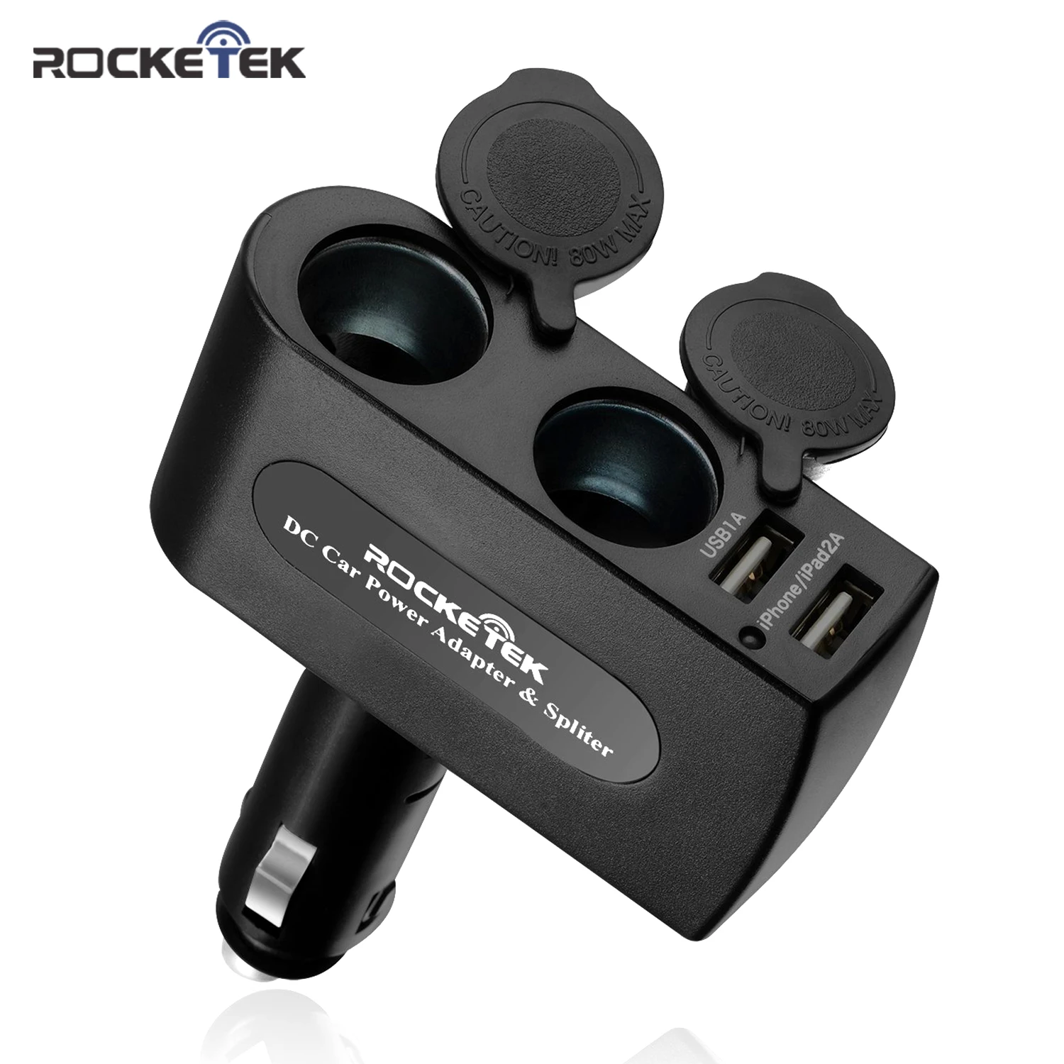 

Rocketek multi usb car charger smart IC 2 USB 3.1A 2 Socket Cigarette Lighter phone adapter accessories for samsung car-charger