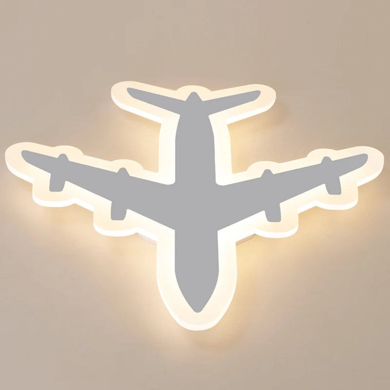 DIY акриловый самолет светодиодный потолочный светильник современный дети