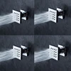 AODEYI Bathroom Solid Brass Square Chrome Plated Body Shower Spray Jets Shower Head Sprayer Set Saving Water Massage Body Jet ► Photo 3/6