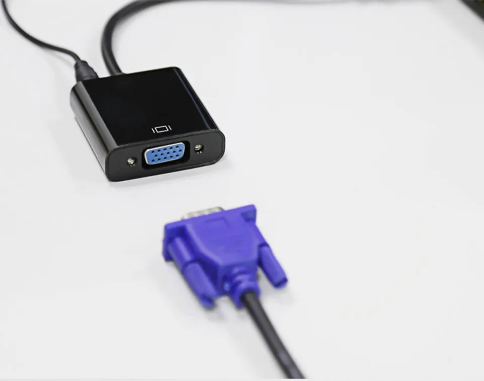 HDMI to VGA Adapter HDMI Male to VGA Female Video Converter 1080P Digital to Analog Audio for PC Laptop DVD HDTV PS4 (1)