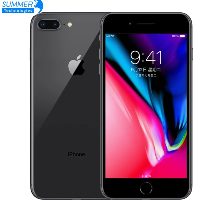 Original desbloqueado Apple iPhone 8 Plus LTE teléfono móvil 3 GB RAM Hexa Core 12.0MP 5,5 \