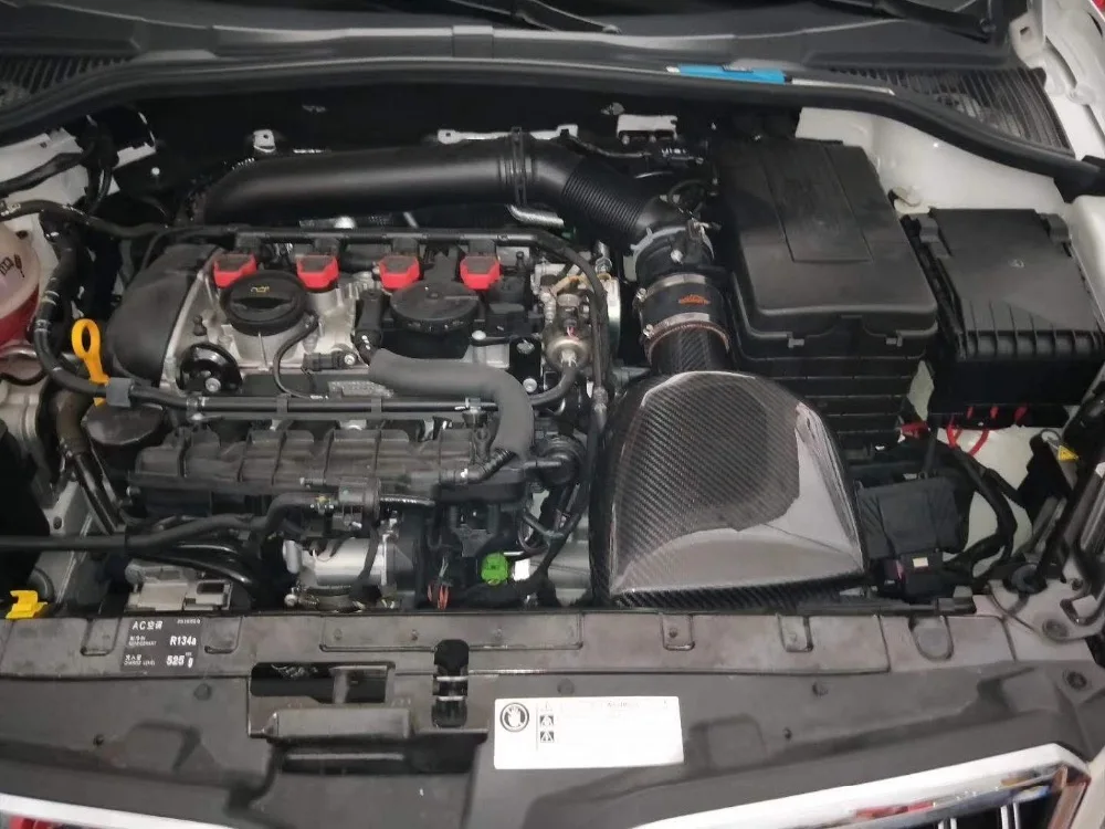 Воздухозаборник из углеродного волокна для двигателя VW MK6 gti EA888 tsi