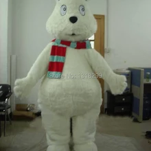 Талисман белый полярный медведь костюм талисмана нарядное платье Пользовательские праздничный карнавальный костюм тема Карнавальный Костюм-маскот