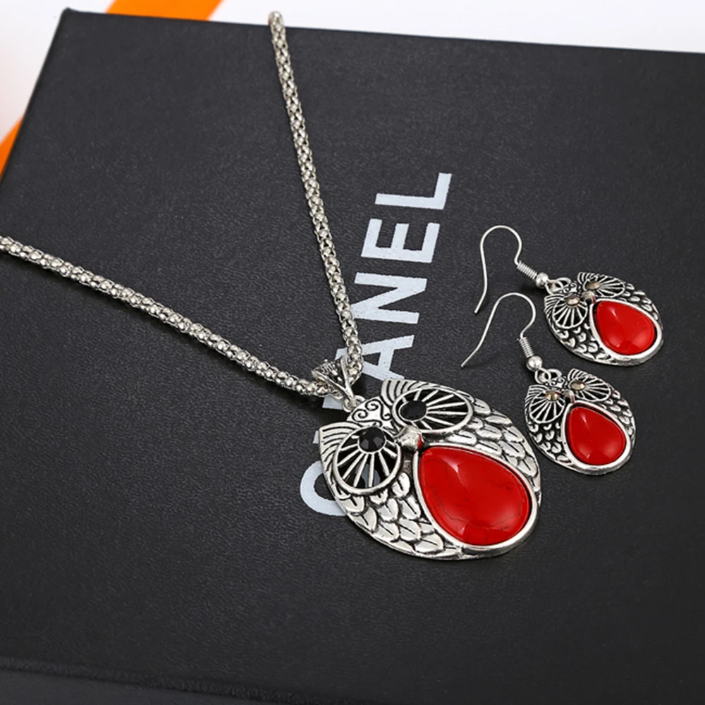Женский винтажный комплект украшений Conjunto De Joyas набор из акрила с изображением