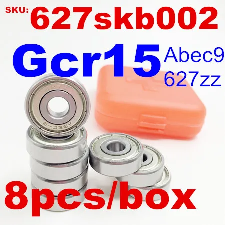 Bearings, 627 Ceramic Ball Quad Skating Bearing 7mm Bore