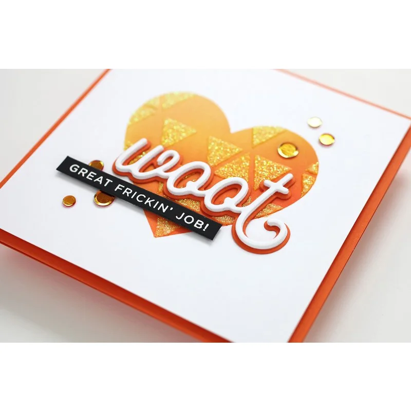 

Word "woot" Metal Cutting Dies for Scrapbooking DIY Card Album Embossing Card Making Paper Decor New 2019