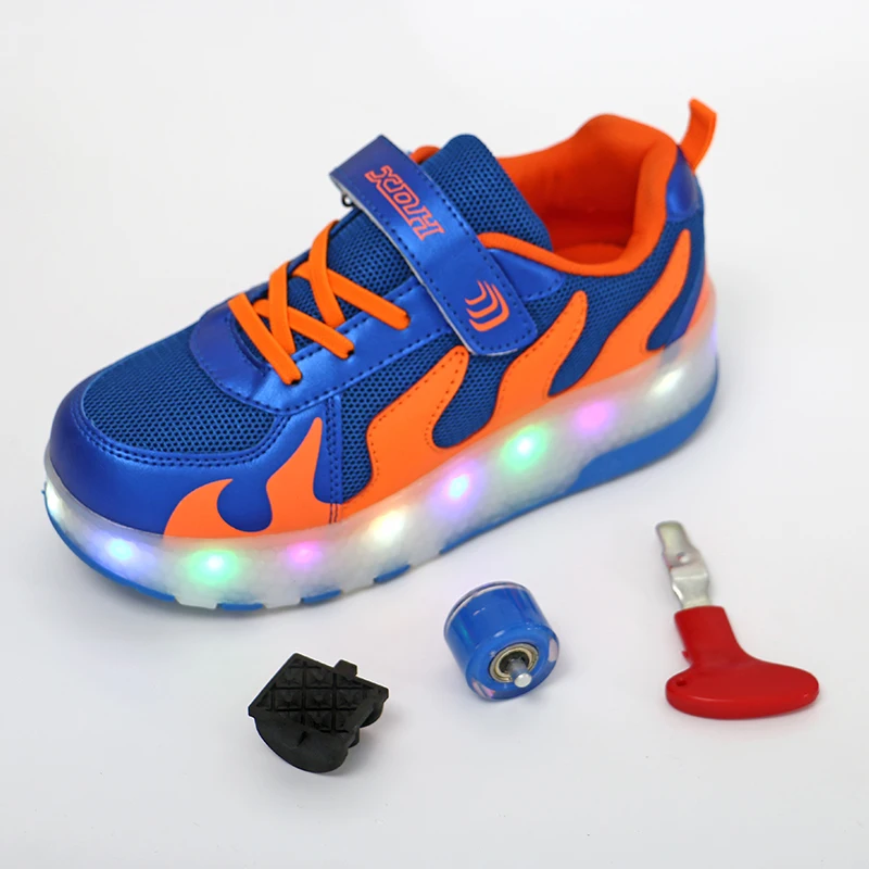 Детская обувь для девочек 2018 г. heelies спортивные кроссовки с двумя колесами