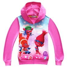 EMS/DHL Free shipping 2017 New Tr*lls Boy Girl Child Spring Autumn children Sweater Hoodie Hoody long slee