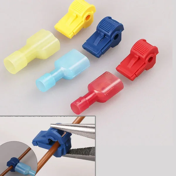 

Free Shipping 60pcs Scotch Lock Quick Splice Wire Connectors Terminals Crimp Electrical Car Audio 22-10AWG Wire Set