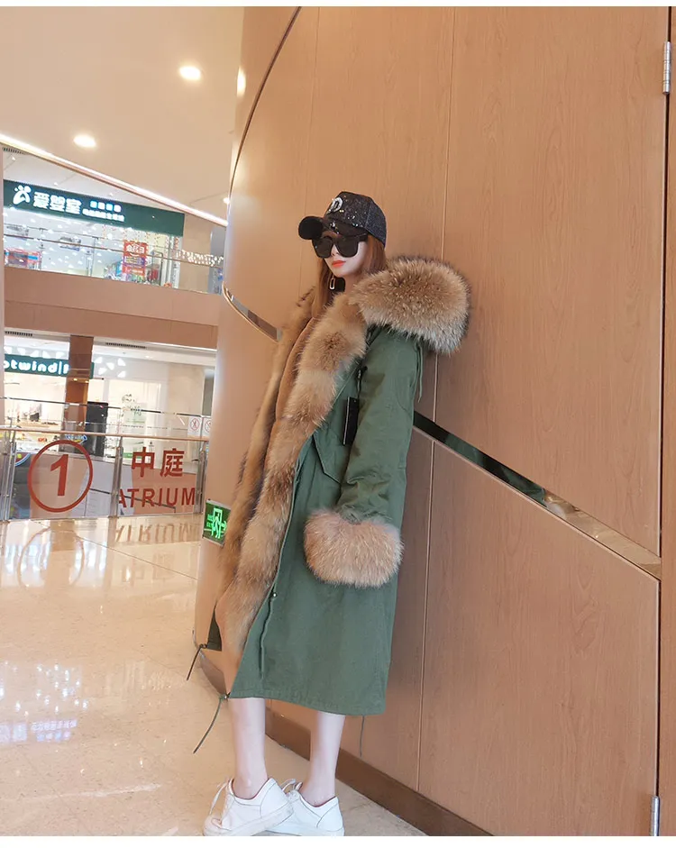 Winter Jacket Women X-long 2019 Parkas Real Fur Coat Natural Raccoon Fur Collar Rabbit Fur Liner Streetwear Outerwear Brand Winter Jacket Women X-long 2019 Parkas Real Fur Coat Natural Raccoon Fur Collar Rabbit Fur Liner Streetwear Outerwear Brand