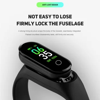 

China Factory Smart Bracelet Color Screen Blood Pressure Waterproof Tracker Heart Rate Monitor Smart Band for Android IOS