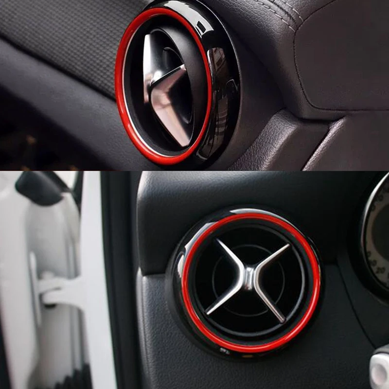 Dashboard Air Vent Decoration Trim Cover Stickers Car Styling For Mercedes Benz A B Cla Gla Class W176 W246 W117 X156