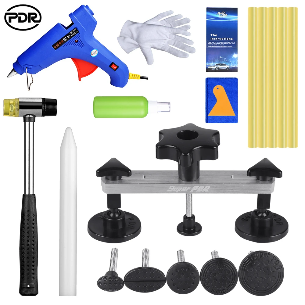 

PDR Auto Repair Tool Removing Dents Paintless Denting Bridge Puller with Glue Sticker Car Bodywork Repair for 1-9cm Car Dents