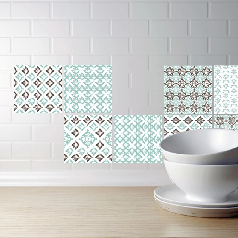 Retro Tiles Wall Stickers for Bathroom Kitchen Decoration Adhesive Waterproof PVC Wall Stickers Waist Line 20x100cm 1 pcs Retro Tiles Wall Stickers for Bathroom Kitchen Decoration Adhesive Waterproof PVC Wall Stickers Waist Line 20x100cm 1 pcs