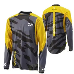 2020 Daiwa майки для велоспорта, противомоскитная одежда для рыбалки, осенняя рубашка с длинными рукавами, с защитой от ультрафиолета