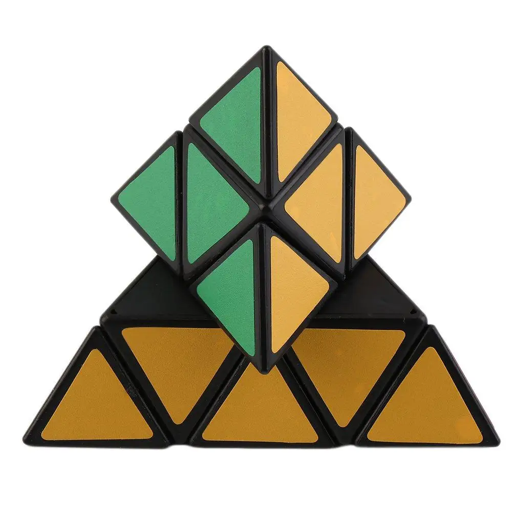 

Fashion Pyramid Triangle Speed Cube Block Magic Game Educational Toy Gifts QT