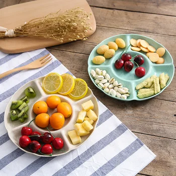 

Household Fruit Plat Multi-function Desk Peanut Bowl Dish Storage Shelves Kitchen Drain Storage Racks Snack Fruit Storage Basket