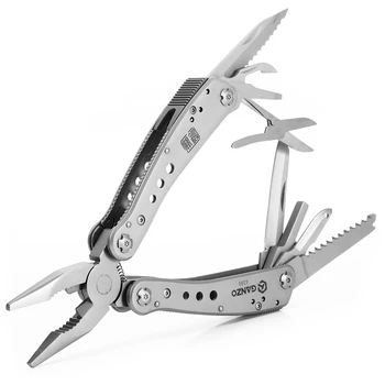 

G201 Multi Tools Folding Plier Fishing Camping Outdoor Survival EDC Gear Multitool Pocket Knife Plier Scissors Screwdriver Bits