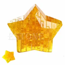 3D кристалл в форме звезды головоломка модель-пазл Diy интеллектуальная игрушка подарок отделка