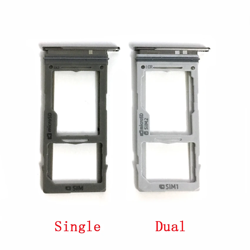 For Samsung Galaxy S10E S10 S10 Plus Sim Card Reader Holder Dual & Single Sim Card Tray Holder Slot Adapter phone sim tray holder