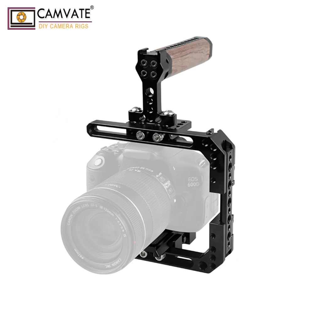 Extensível para Câmeras Dslr com qr Camvate Gaiola Padrão Manfrotto Baseplate C1908 Câmera Fotografia Acessórios Kit - Image 6