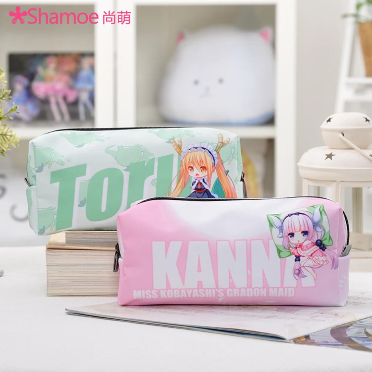 Аниме Kobayashi san Chi no Meidoragon Miss Дракон горничная Kanna Tohru Косплей ручка сумка Карандаш