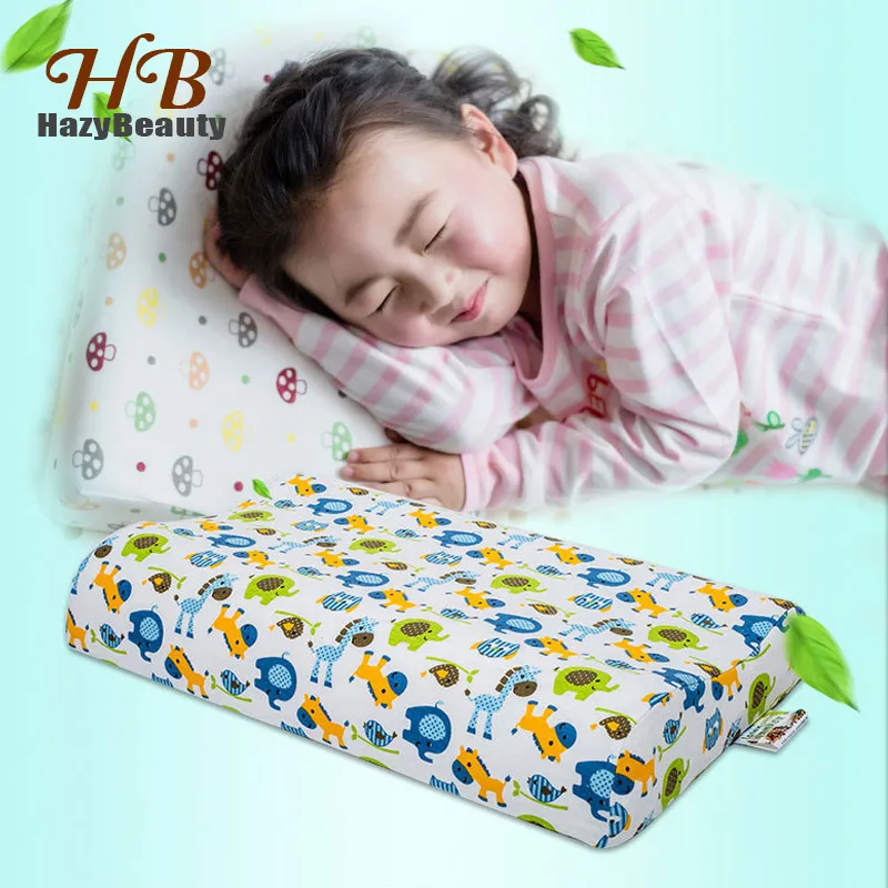 

Cartoon Orthopedic Children Teenager Natural Latex Pillow Kids Baby Health Care Latex Bed Pillow for Sleep with Cute Pillowcase