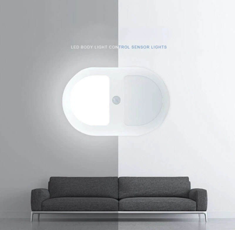 Novelty Modern Led Wall Lights Wireless Automatic Unique Design Motion Sensor Activated Induction Indoor & Outdoor Light Lamp (1)