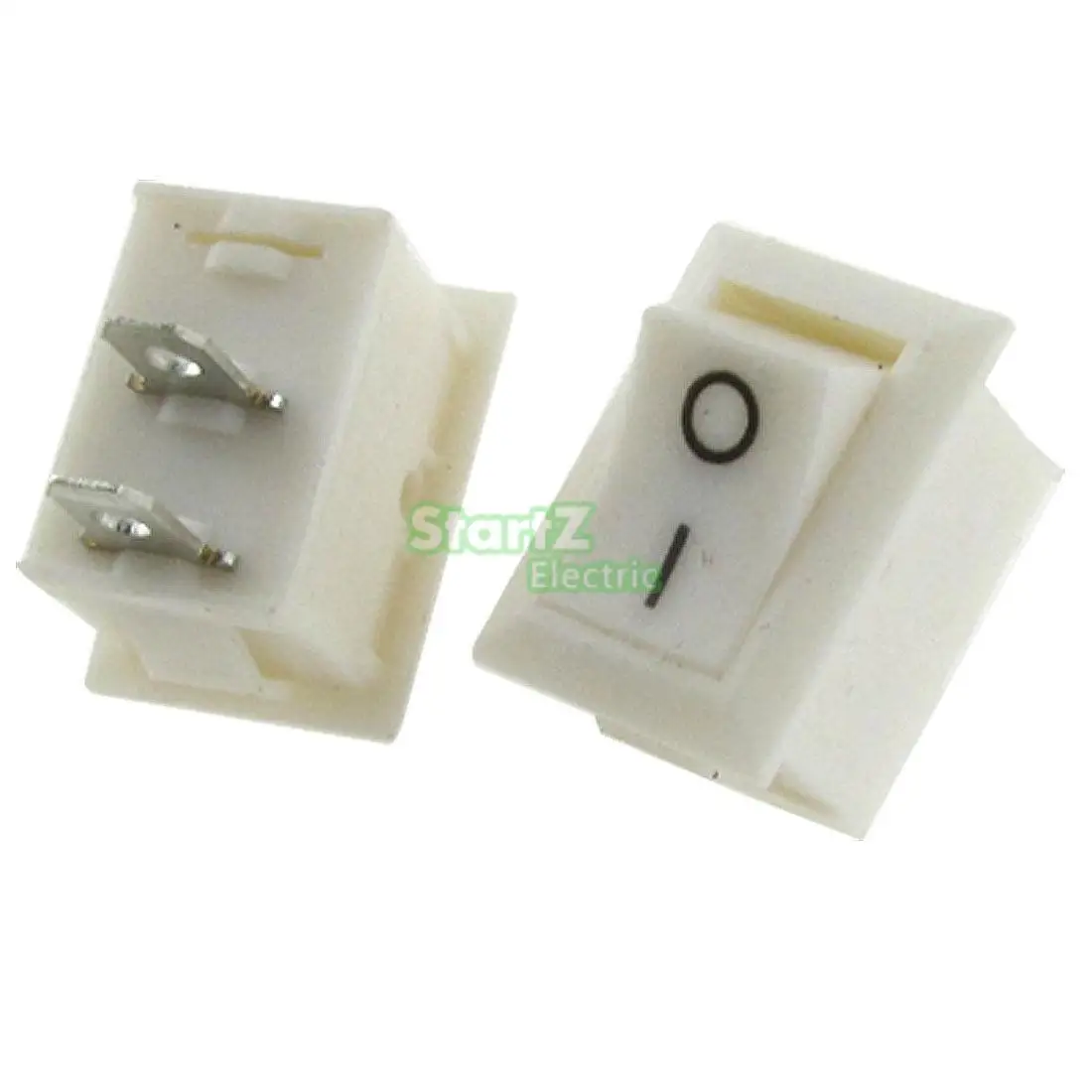 

5pcs White ON/OFF 2 Position SPST Snap in Boat Rocker Switch 6A/250V 10A/125V AC
