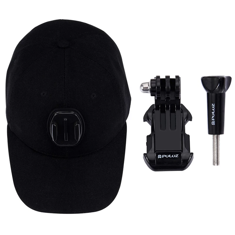 Djustable Sun Hat Cap Sport camera Baseball Hat WJ-Hook Buckle Mount Screw  for Gopro Hero 654321SJCAMXiaomi yi Accessories (5)