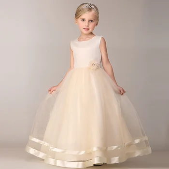 

kid Elgant princess Dress Littel Girl Christening Wedding Party Flower Girl Clothes Prom Dresses Baby Girls Children Clothing