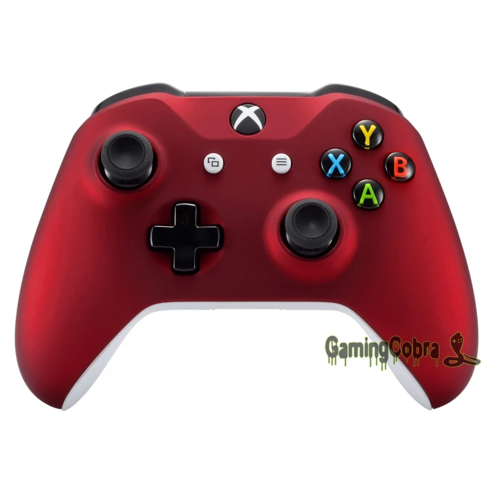 Мягкий сенсорный красный дизайн передней оболочки корпуса для Xbox One X и One S контроллер# SXOFX01