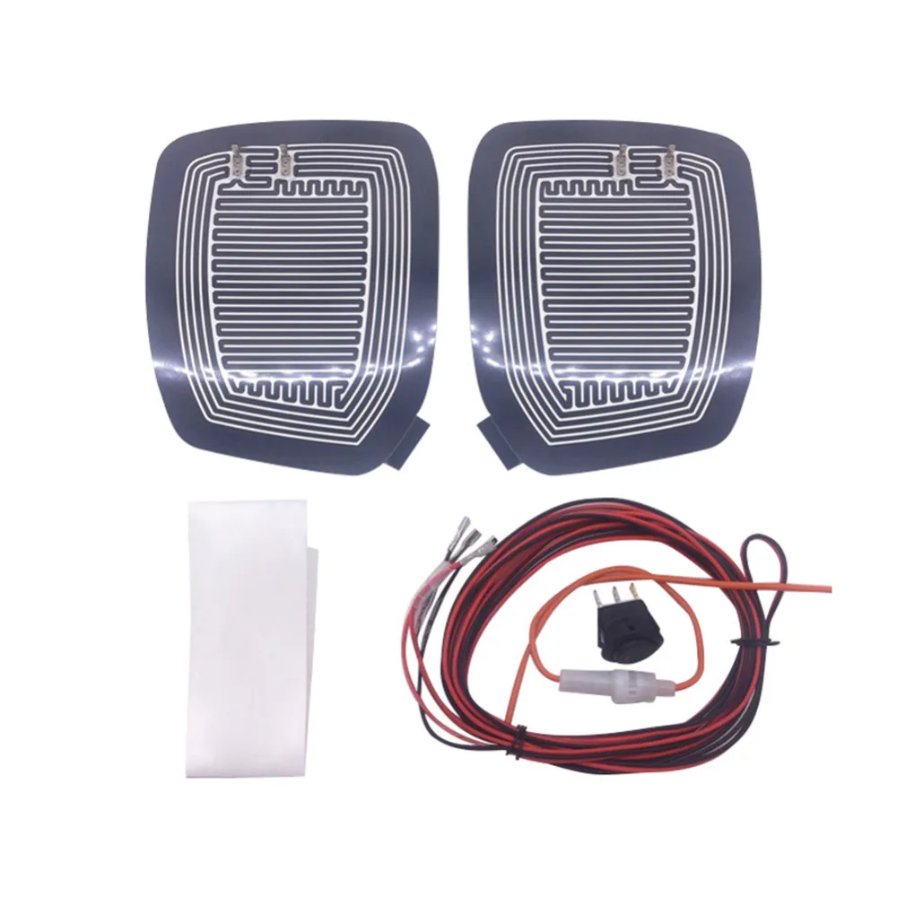 Buy 2pcs DC 12V 24VCar Rear view Mirror Glass Heated