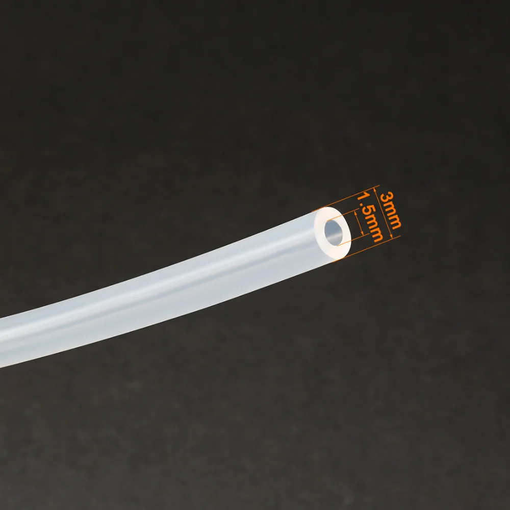 

UXCELL 2M 3M Long 1.5x3mm Clear Transparent Silicone Translucent Tube Water Air Pump Hose Pipe Transparent Homebrew Hose