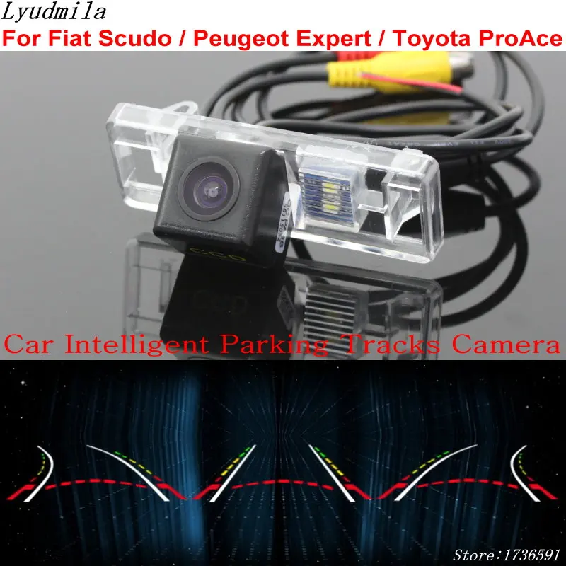 Lyudmila Car Intelligent Parking Tracks Camera FOR Fiat Scudo / Peugeot Expert Toyota ProAce Back up Reverse Rear View | Автомобили и