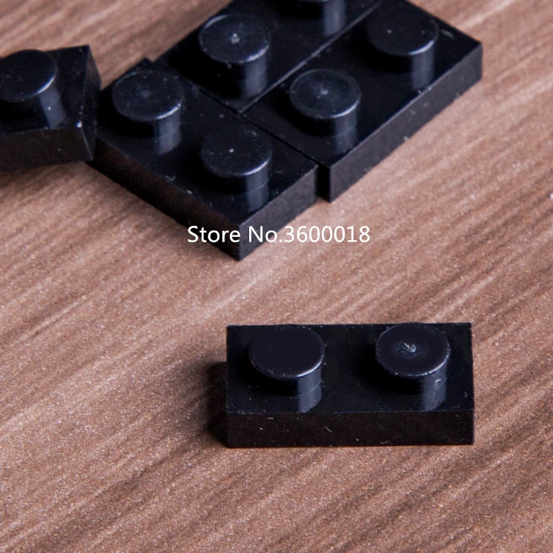 100 200 шт./лот DECOOL 1*2 Пластины совместимы с 3023 3D 1x2 плиты MOC кирпич DIY Блок Собрать