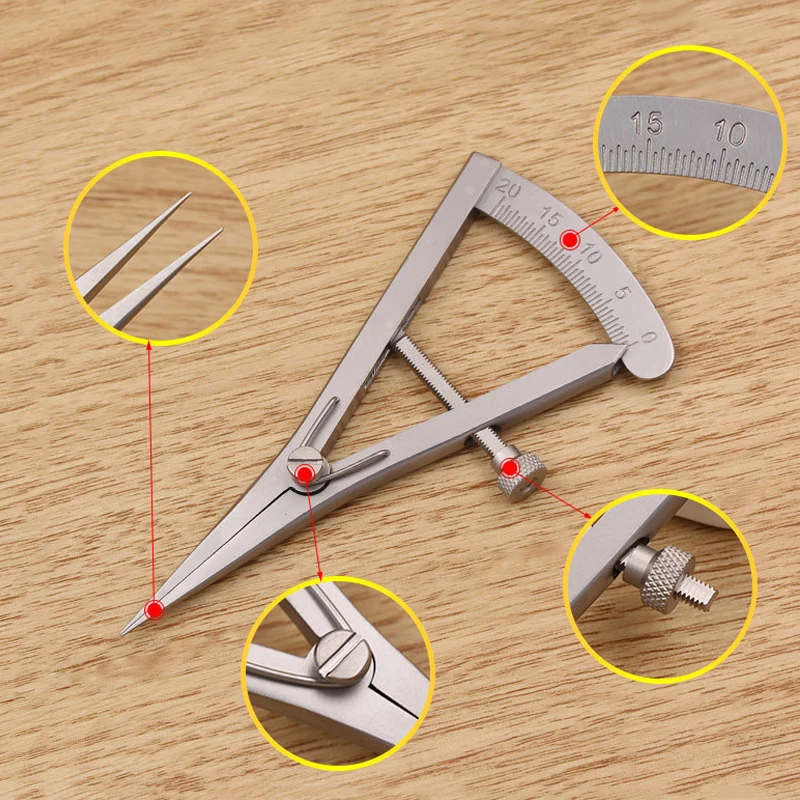 Adjustable Wing Divider Edge Creaser stainless steel DIY Leather Craft Tool