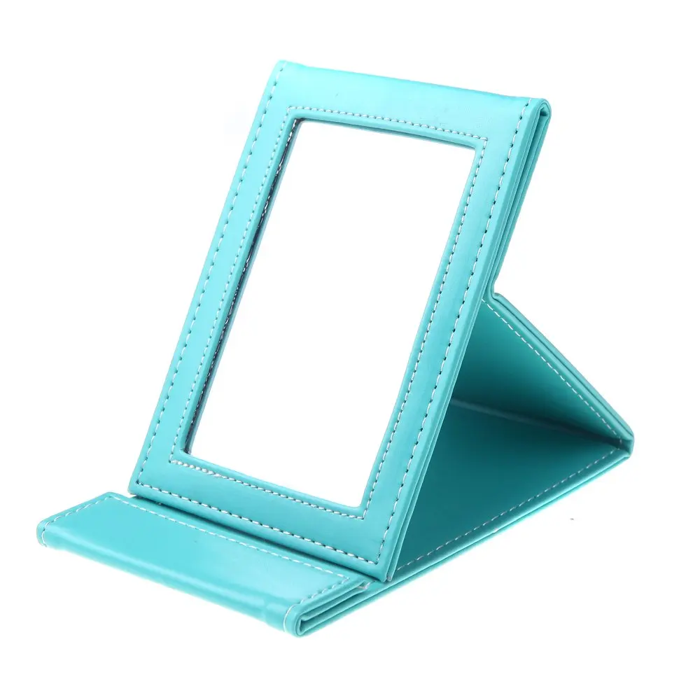 

Multi-functional foldable portable cosmetic makeup mirror for travel(blue)