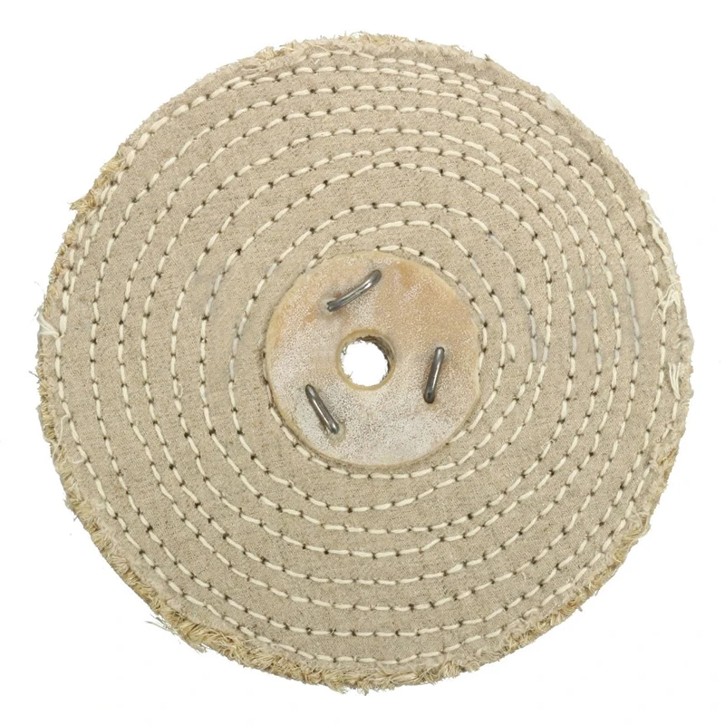 1 x 150*20mm 6'' Sisal Cloth Buffing Wheel For Stainless Steel Metal Polishing Tool Accessories