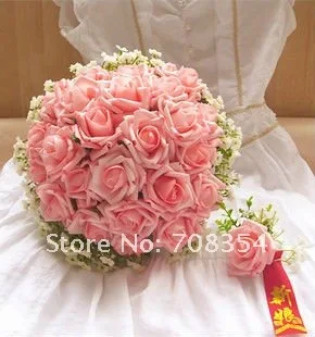 

Free shipping+Buy One Get One~High Grade Brial Hand Flower/Wedding Throw Bouquet/Photography Props/Simulation Flower 113