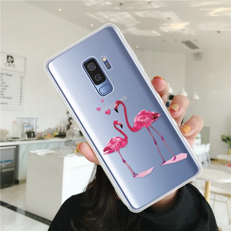 Soft Silicone Cases For Samsung Galaxy S9 S8 S10 Plus S7 Edge Note 9 8 Cartoon TPU Printed Protective Fundas For Samsung A50 A30